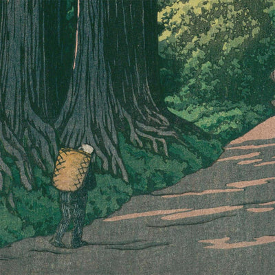 La Route vers Nikko par Hasui Kawase, 1935 