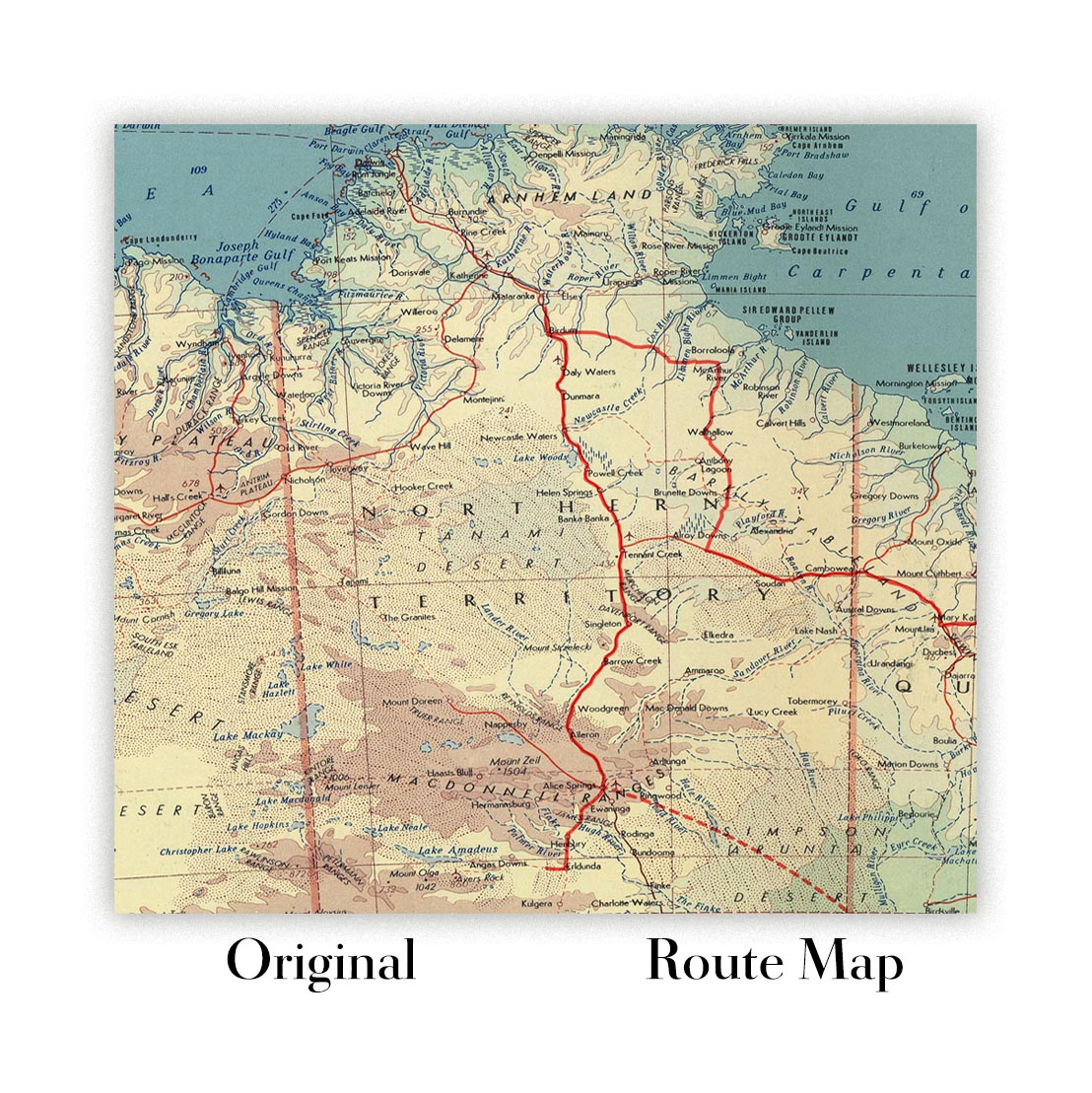 Personalised Route Map: Custom Road Trip or Hiking Map