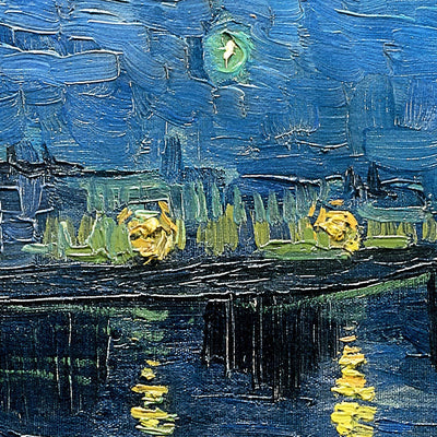 Sternennacht über dem Rhône von Vincent van Gogh, 1888 