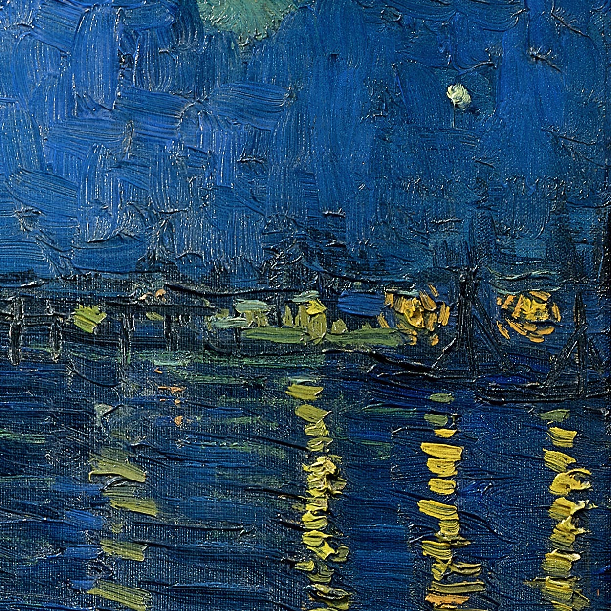 Sternennacht über dem Rhône von Vincent van Gogh, 1888 