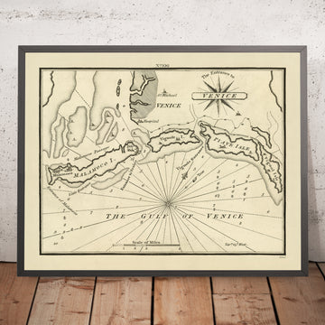 Ancienne carte nautique de l&