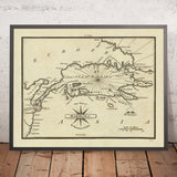 Old Sea of Marmara Nautical Chart by Heather, 1802: Dardanelles, Bosphorus, Istanbul, Turkey