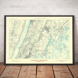 Mapa Antiguo Personalizado (EE. UU.) - Crea Tu Propio Mapa Topográfico de Código Postal de EE. UU. de los Años 1800 y 1900 