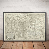 Old Map of Ancient Greece, 1558 by Salamanca - Macedonia, Balkans, Crete, Rhodes, Turkey, Corfu