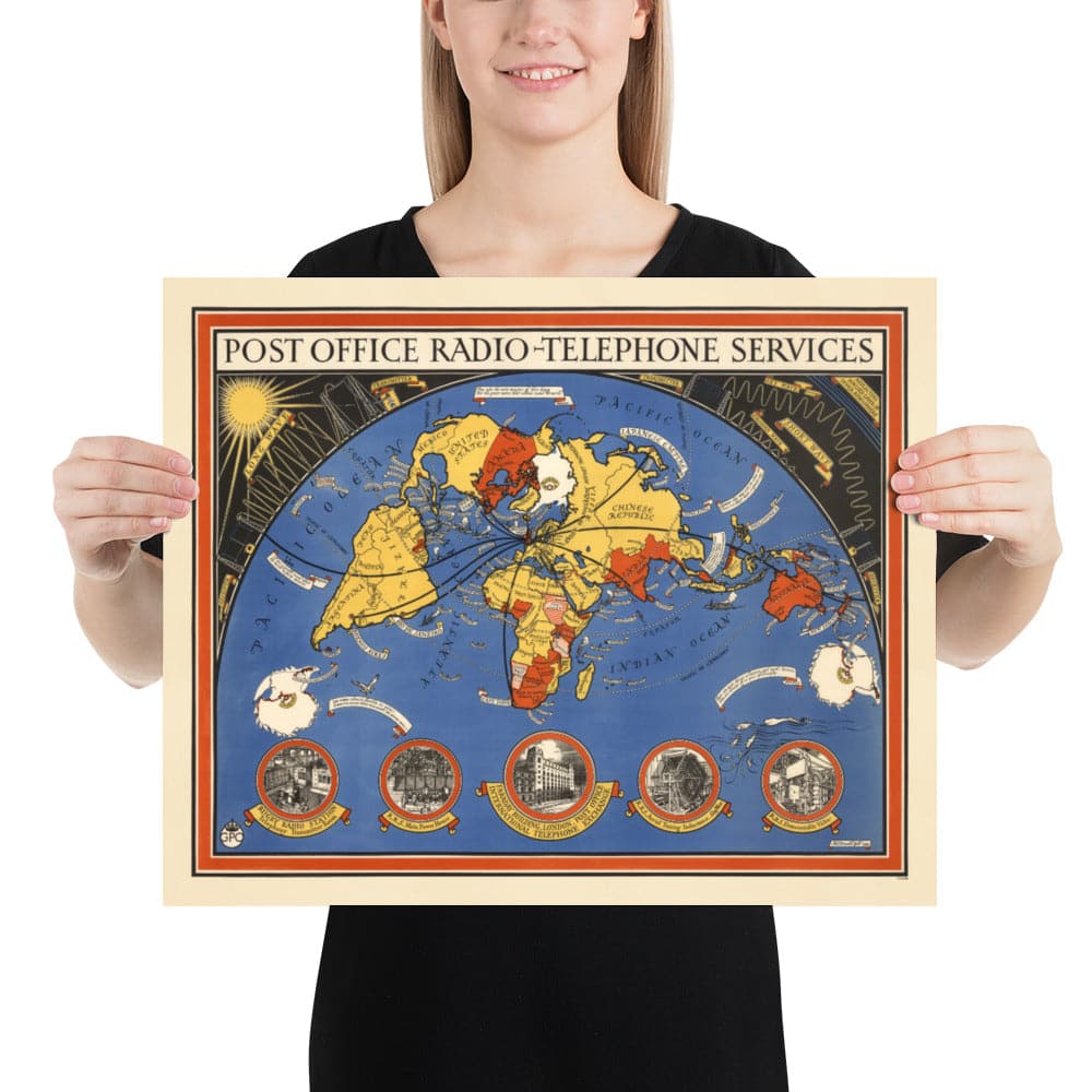 AFFICHE / POSTER - Carte du Monde - Stanfords General Map Of The World -  61x91,5cm