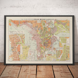 Mappa antica di Hong Kong (Kowloon), 1957 di Chan King Hon - Yau Ma Tei, Mong Kok, Kowloon City, King's Park, Yau Yat Chuen 