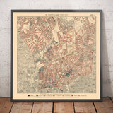 Karte der Londoner Armut 1898-9, Nordbezirk, von Charles Booth - Camden, Islington, Stoke Newington, Kings Cross - N1, N1C, N5, N7, N16, N4 