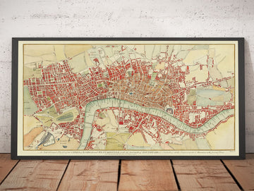 Mapa antiguo raro de Londres por Hogg, 1784 - Westminster, Ciudad de Londres, Soho, Holborn, Covent Garden 
