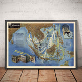 MAPOLE DE LA Guerre mondiale de l'ancienne: mer de Chine méridionale, 1944 - Navwarmap No.2 - Asie du Sud-Est, Indonésie, Malaisie, Thaïlande, Philippines
