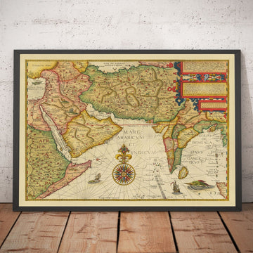 Mappa antica del Medio Oriente e dell&