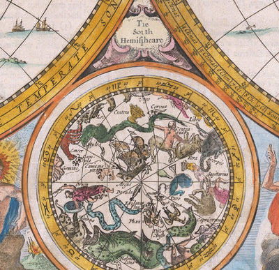 Alte Weltkarte, 1626 von John Geschwindigkeit