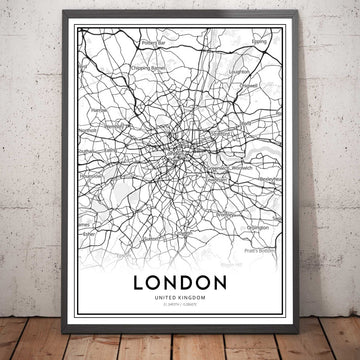 Mappa Moderna Personalizzata - Crea la Tua Mappa di Città e Strada 