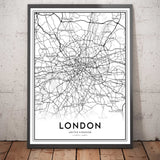 Mapa Moderno Personalizado - Crea Tu Propio Mapa de Ciudad y Calle 
