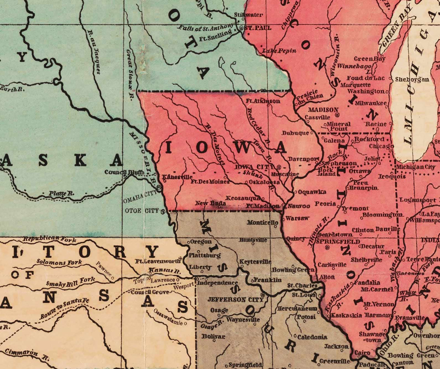 american civil war map north and south